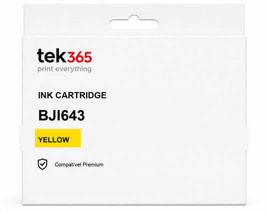 Cartucho de Tinta Compativel Canon BJI643 Amarelo