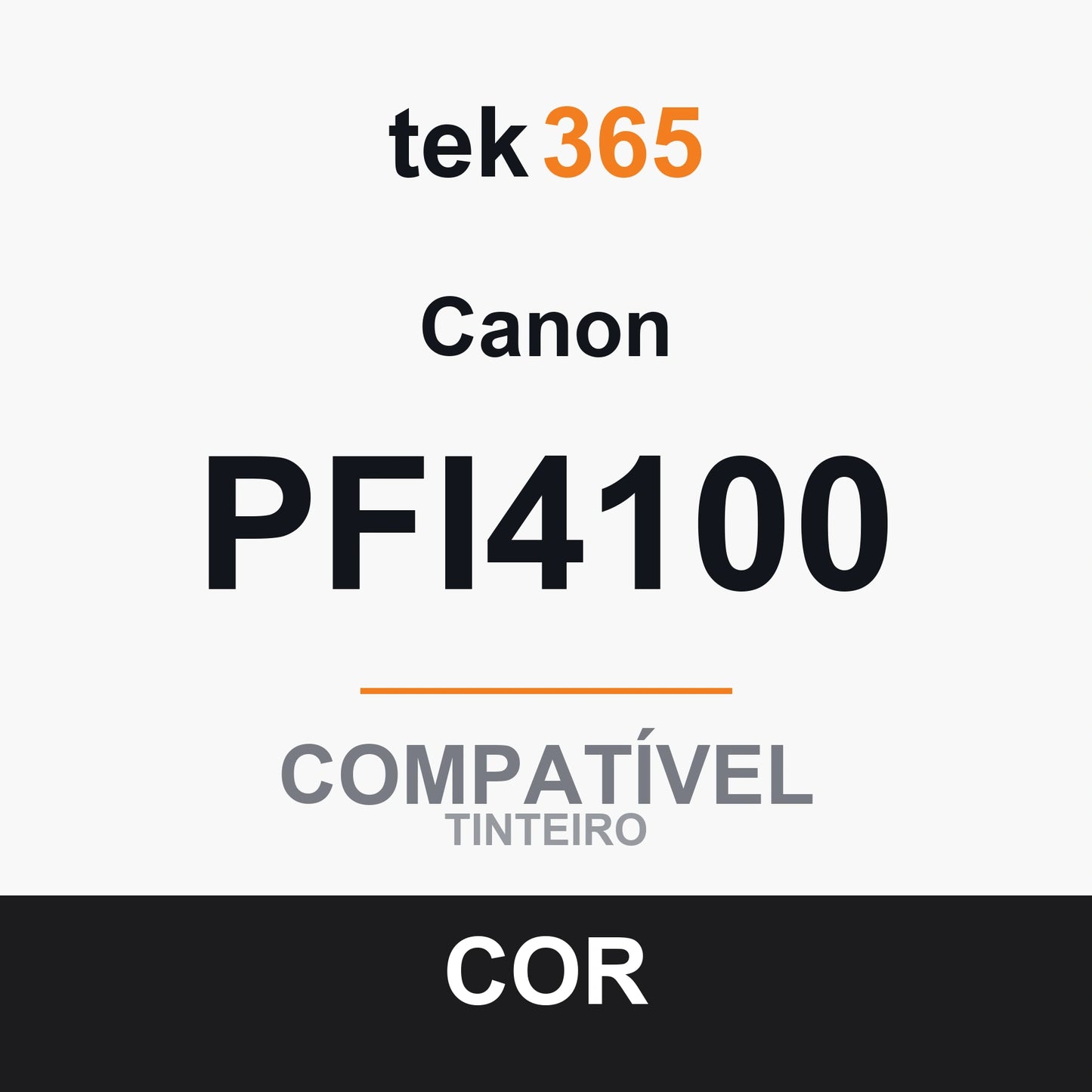 Cartucho de tinta compatível Canon PFI4100 Vermelho