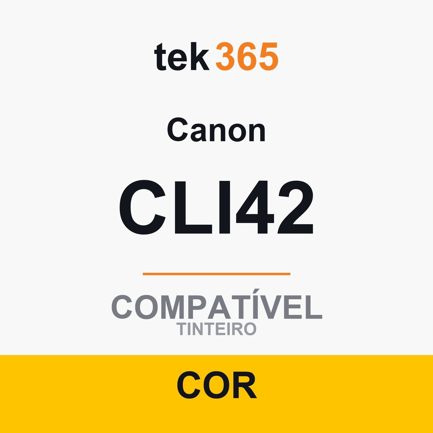 Cartucho de tinta original Canon CLI42 Amarelo