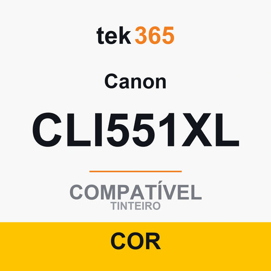 Cartucho de tinta original Canon CLI551XL Amarelo