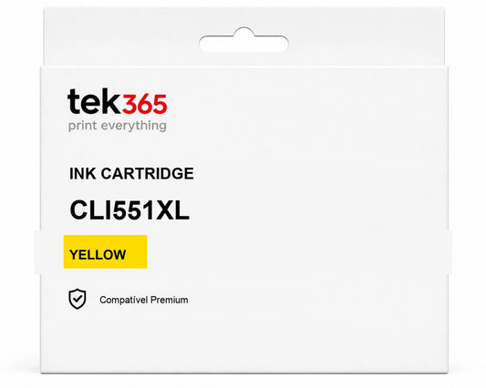 Tinteiro compatível Canon CLI551XL Amarelo