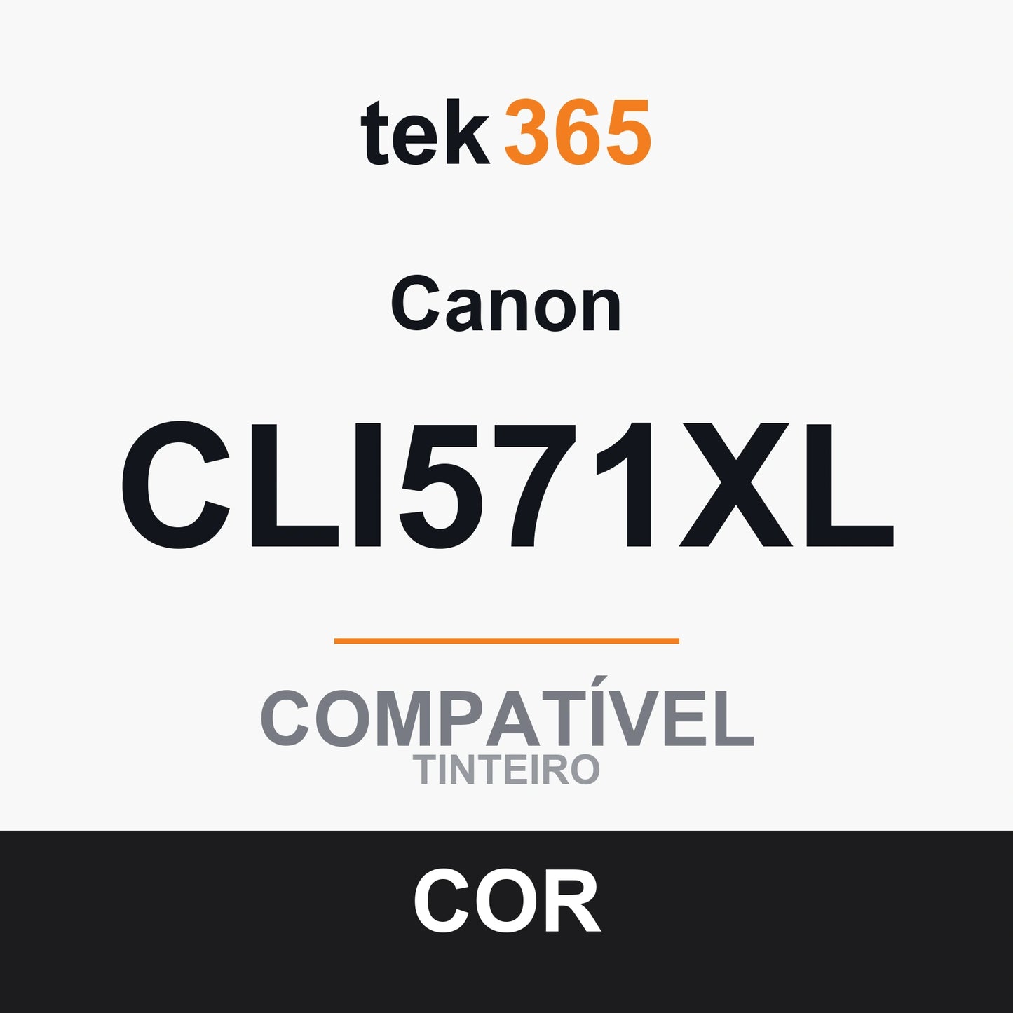 Cartucho de tinta original Canon CLI571XL Preto