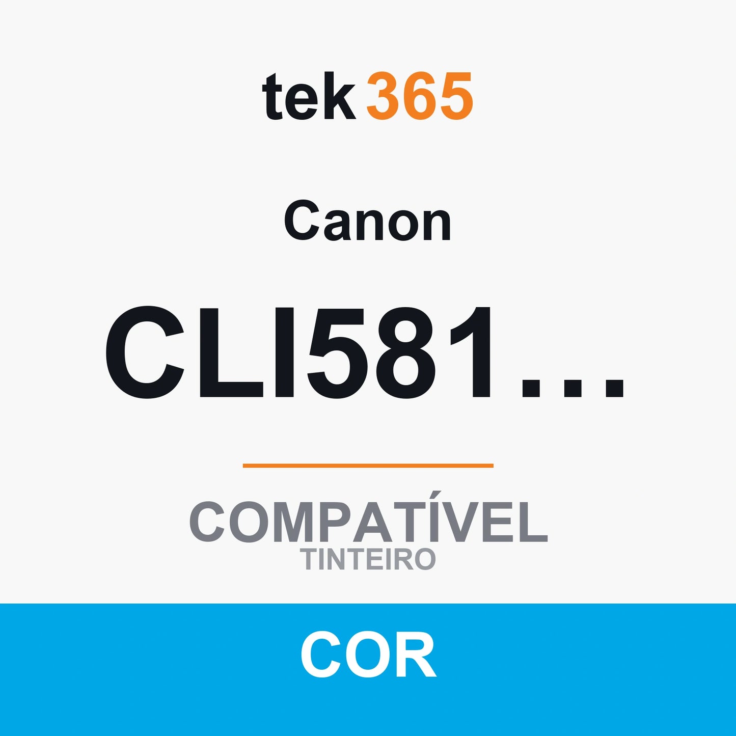 Cartucho de tinta original Canon CLI581XL Ciano
