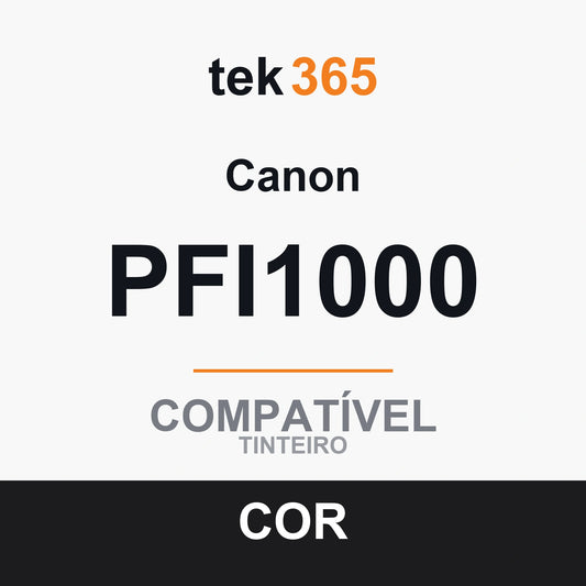 Cartucho de tinta compatível Canon PFI1000 Vermelho