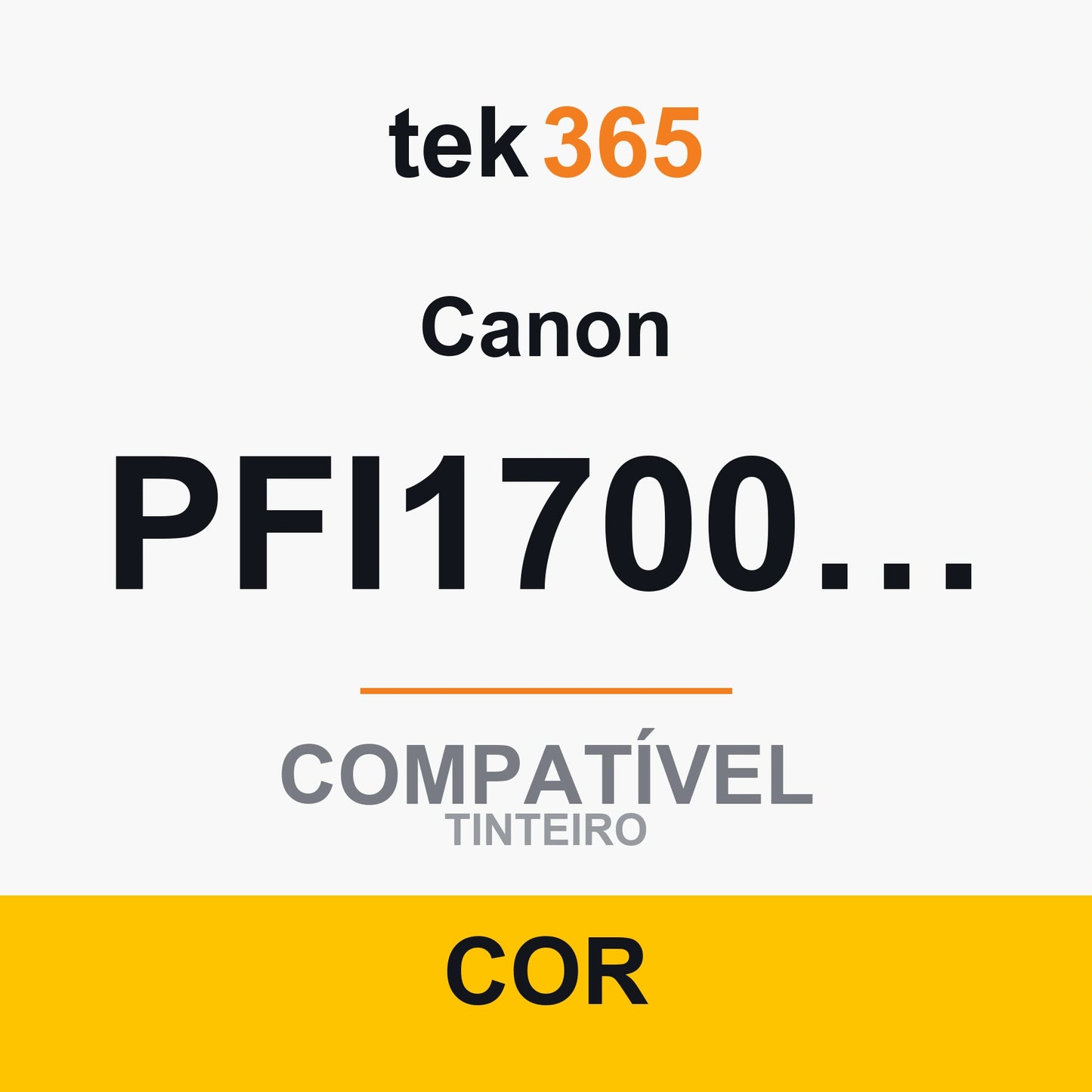 Cartucho de tinta original Canon PFI110 Amarelo