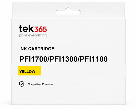 Cartucho de tinta compatível Canon PFI1700/PFI1300/PFI1100 Amarelo