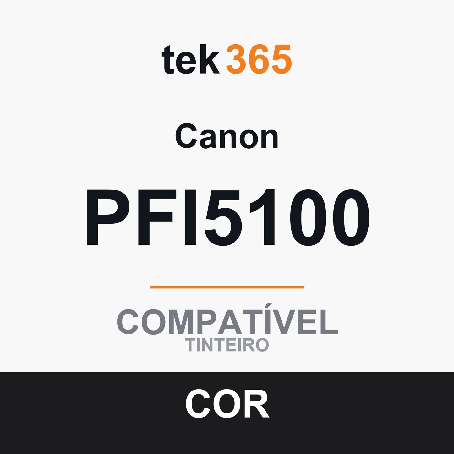 Cartucho de tinta compatível Canon PFI5100 Vermelho