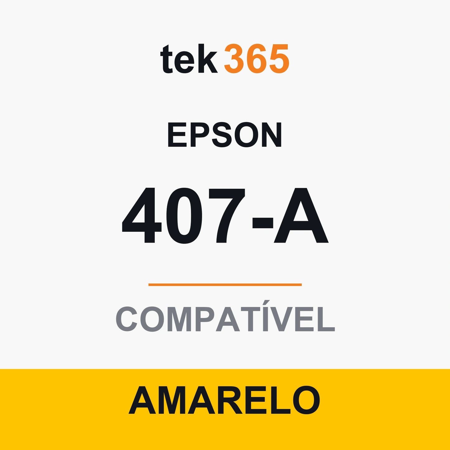 Cartucho de Tinta Compativel Epson 407-A-YELLOW Amarelo