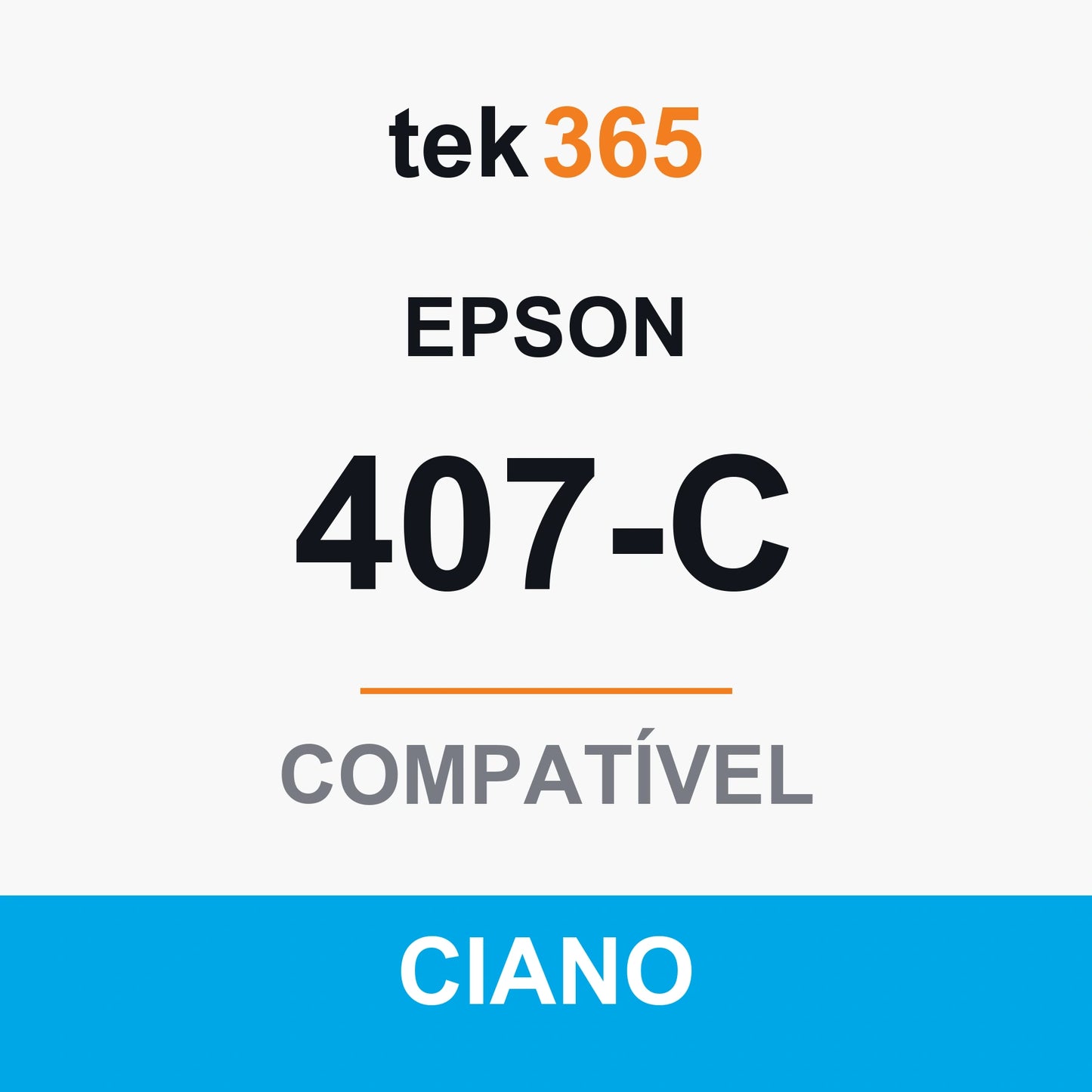 Cartucho de Tinta Compativel Epson 407-C-CYAN Ciano