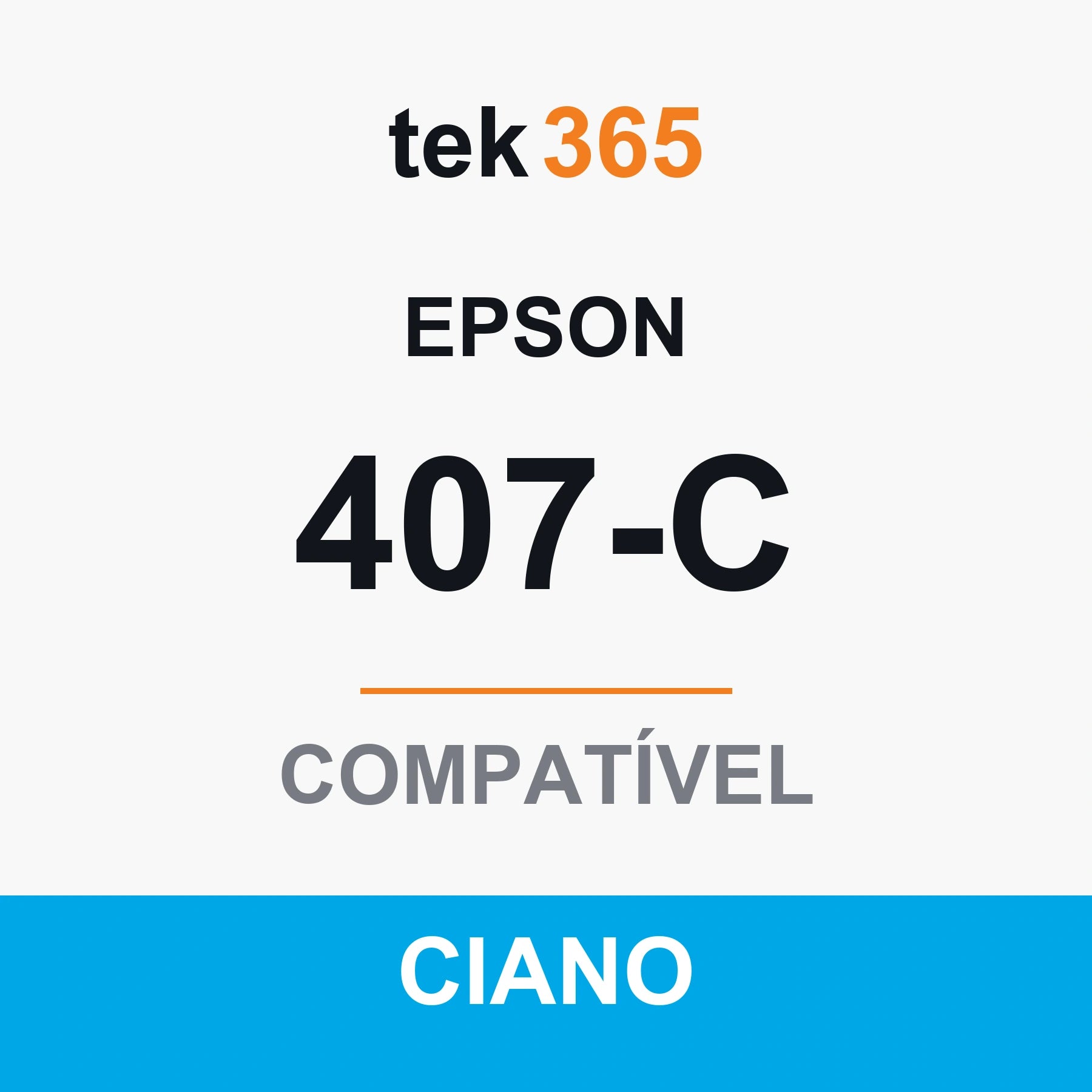Cartucho de Tinta Compativel Epson 407-C-CYAN Ciano