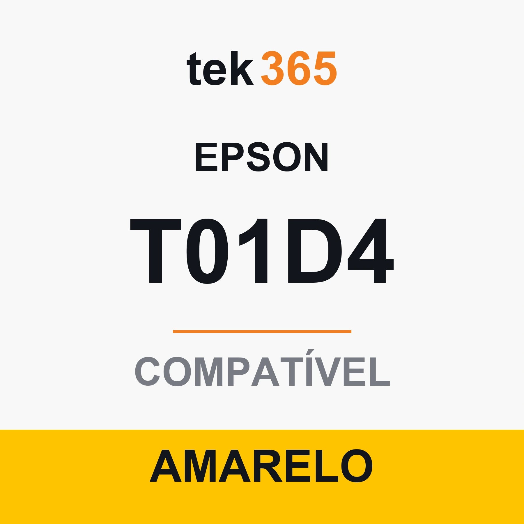 Cartucho de Tinta Compativel Epson T01D4-YELLOW Amarelo