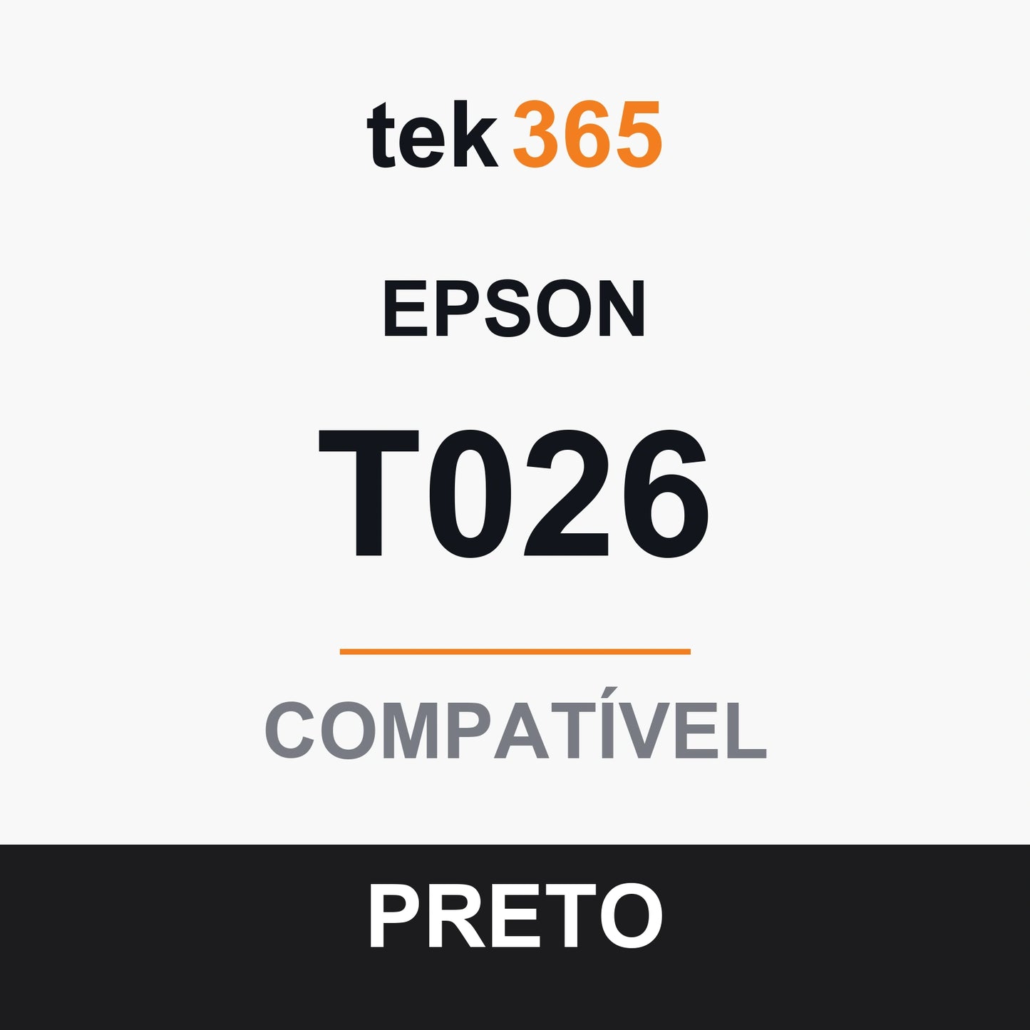 Cartucho de Tinta Compativel Epson T026-BLACK Preto