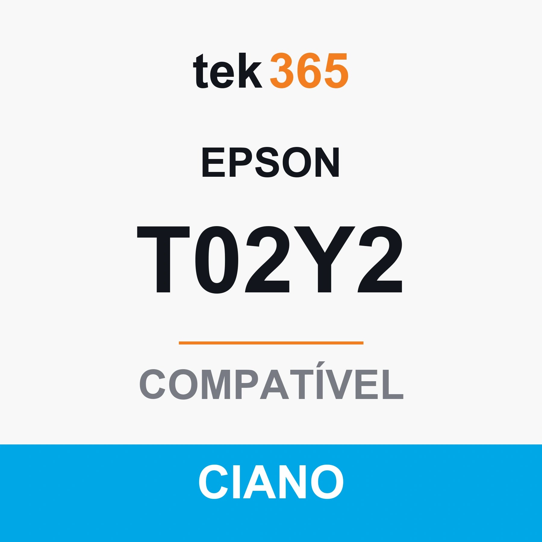 Cartucho de Tinta Compativel Epson T02Y2-CYAN Ciano