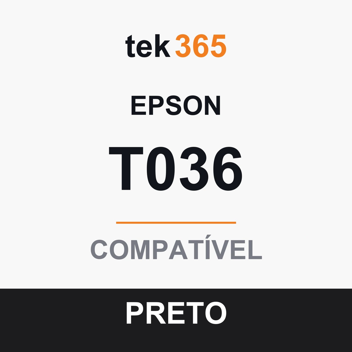 Cartucho de Tinta Compativel Epson T036-BLACK Preto