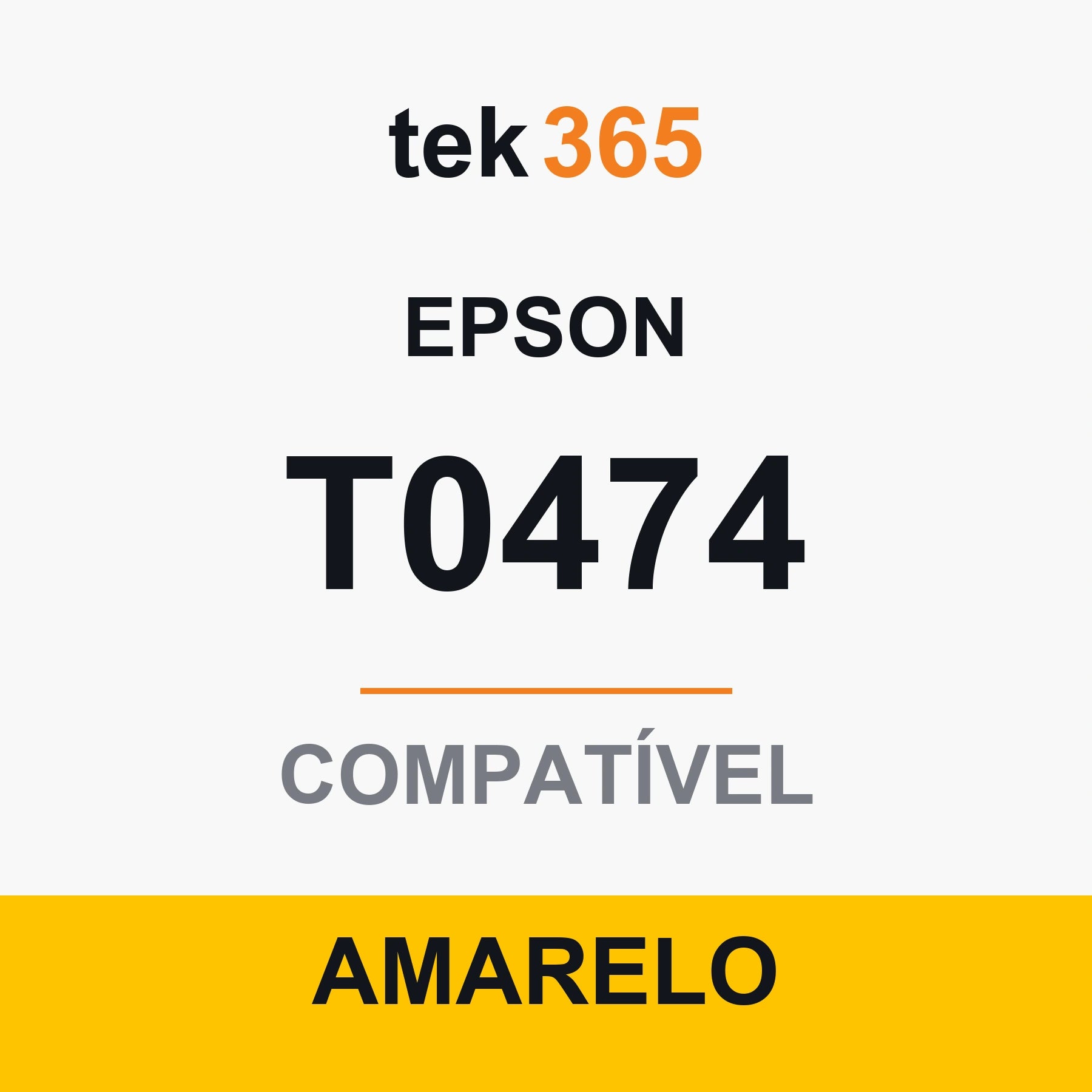 Cartucho de Tinta Compativel Epson T0474-YELLOW Amarelo