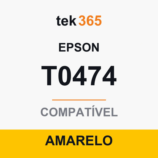 Cartucho de Tinta Compativel Epson T0474-YELLOW Amarelo