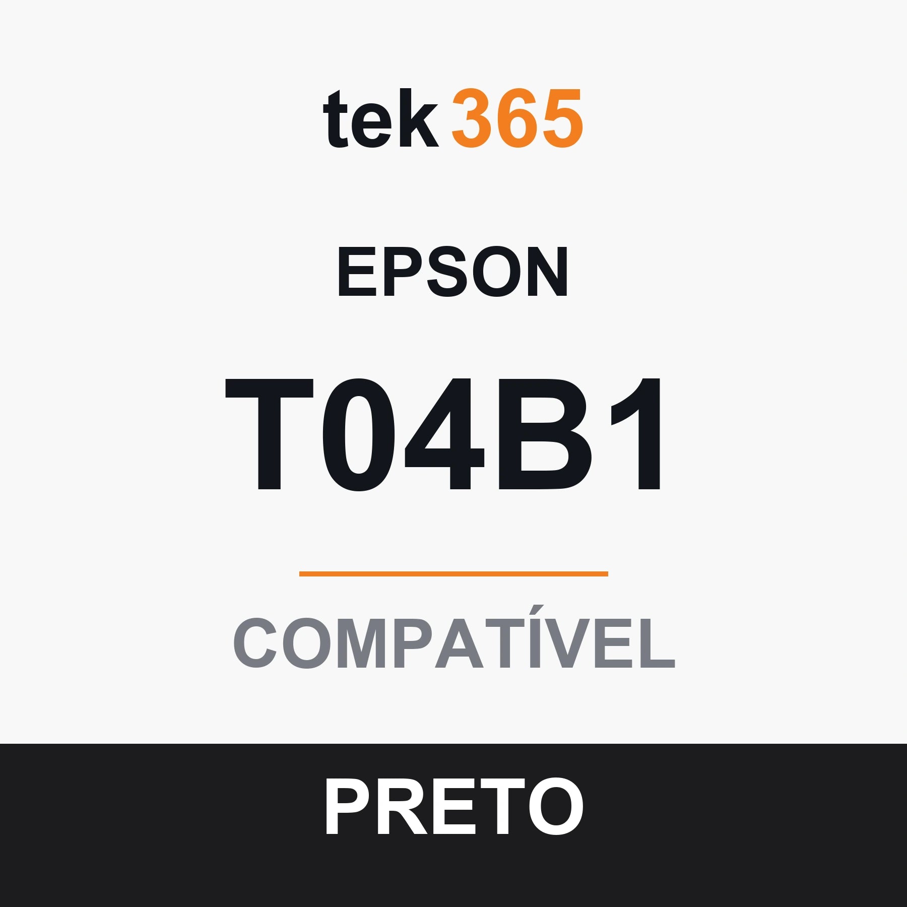 Cartucho de Tinta Compativel Epson T04B1-BLACK Preto