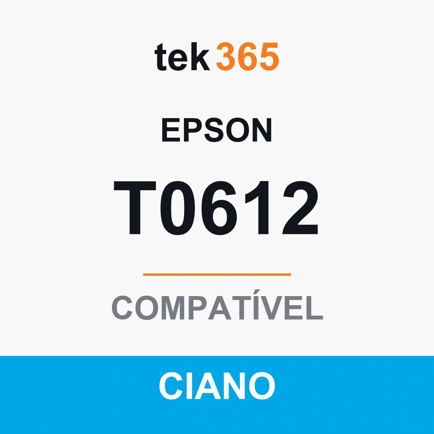 Cartucho de Tinta Compativel Epson T0612-CYAN Ciano