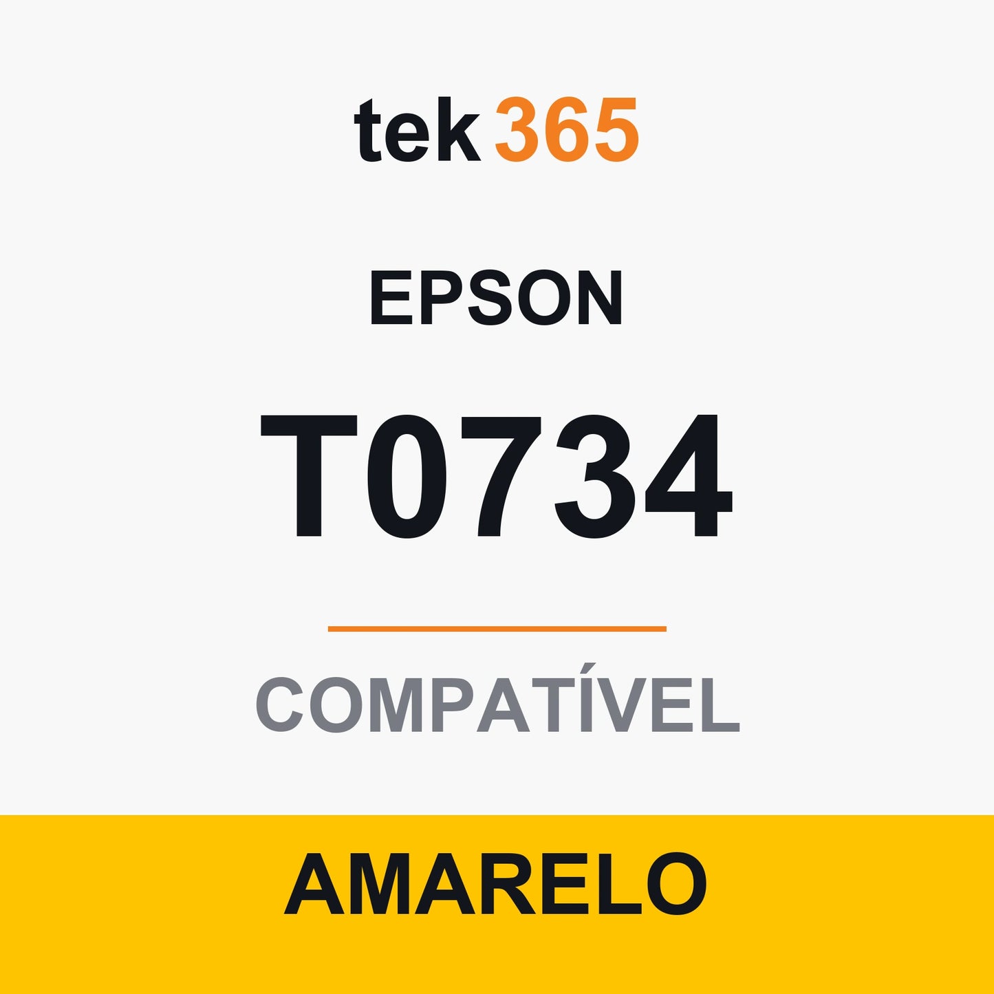 Cartucho de Tinta Compativel Epson T0734-YELLOW Amarelo