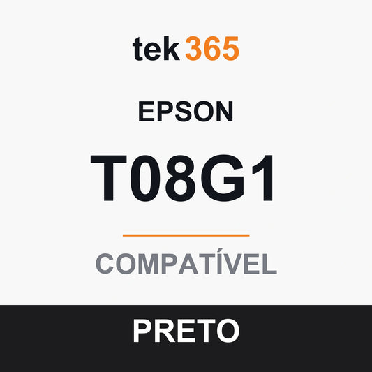 Cartucho de Tinta Compativel Epson T08G1-BLACK Preto