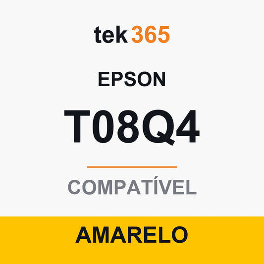 Cartucho de Tinta Compativel Epson T08Q4-YELLOW Amarelo