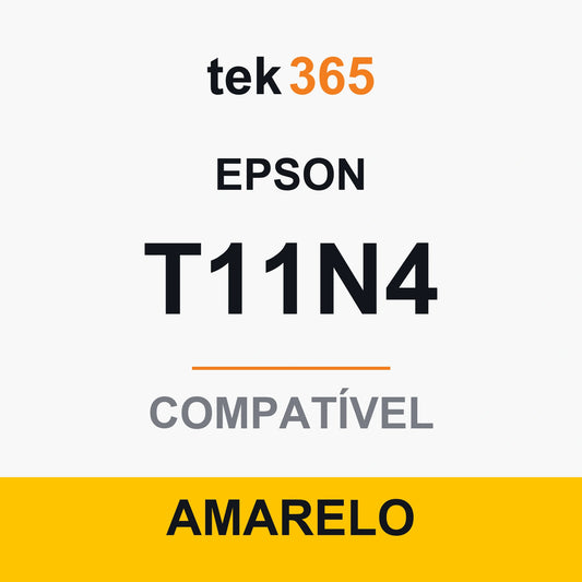 Cartucho de tinta compatível Epson T11N4 Amarelo
