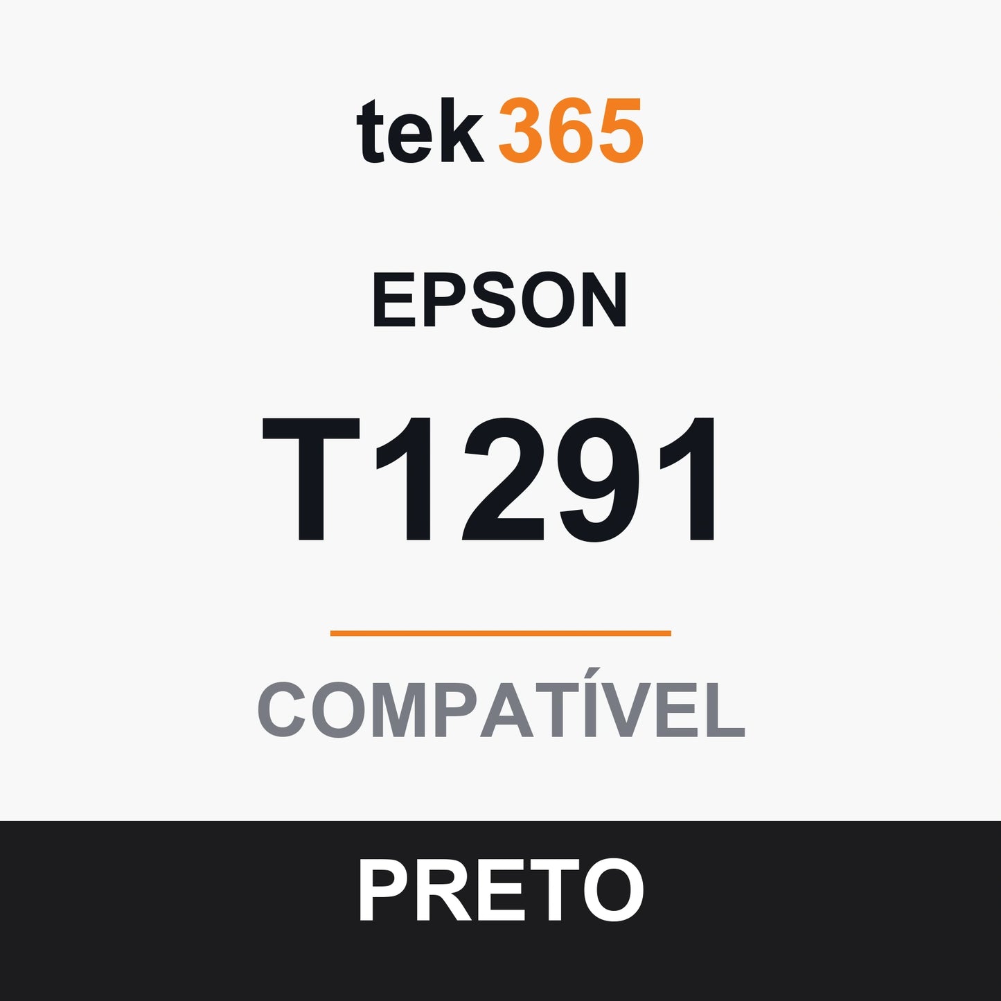 Tinteiro compatível Epson T1291 Preto