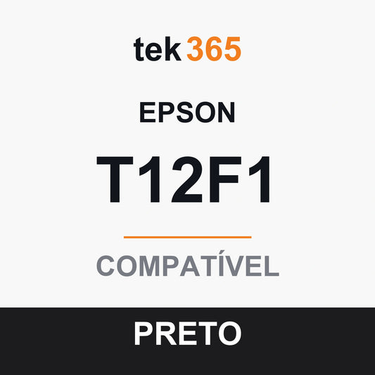 Cartucho de Tinta Compativel Epson T12F1-BLACK Preto
