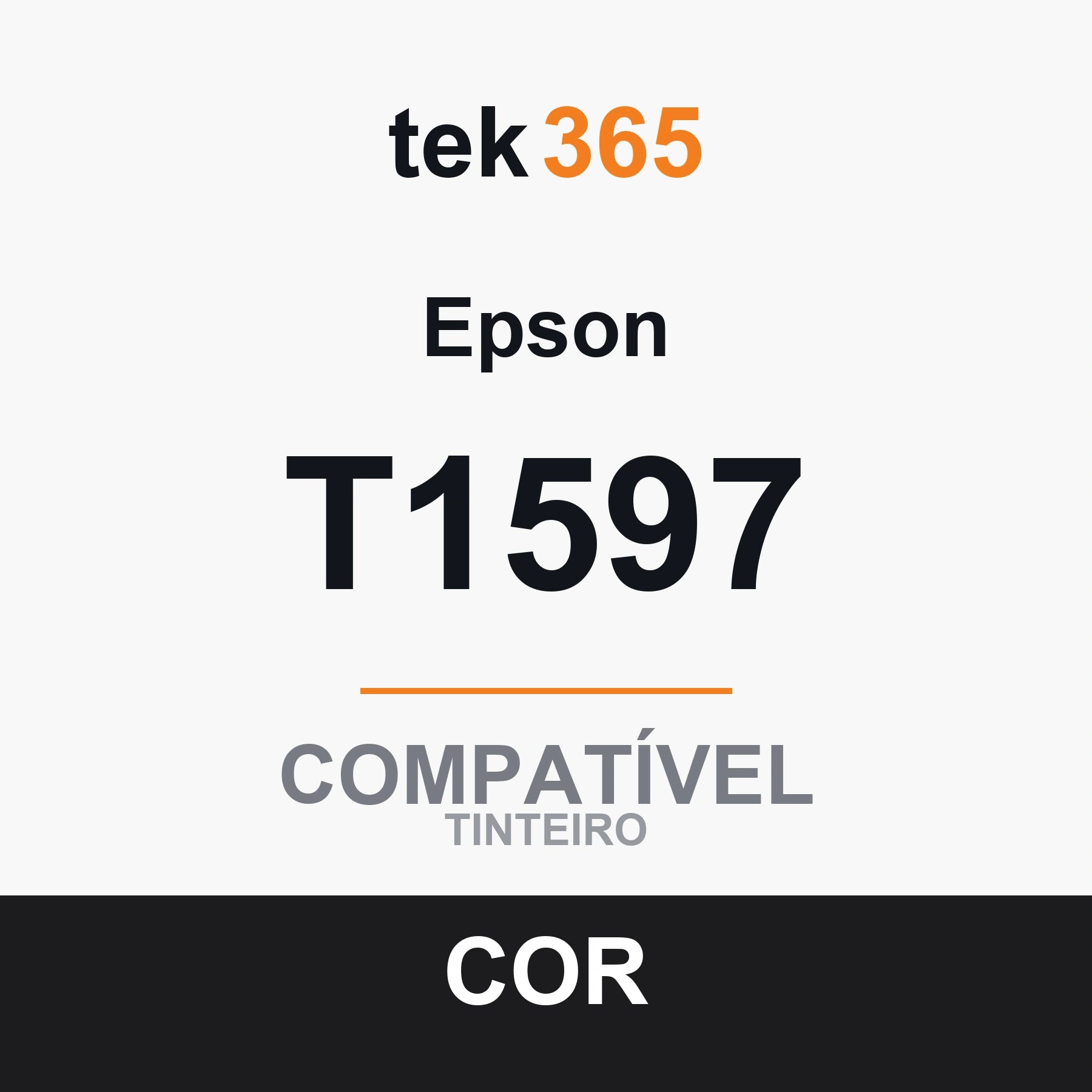 Cartucho de Tinta Compativel Epson T1597 Preto