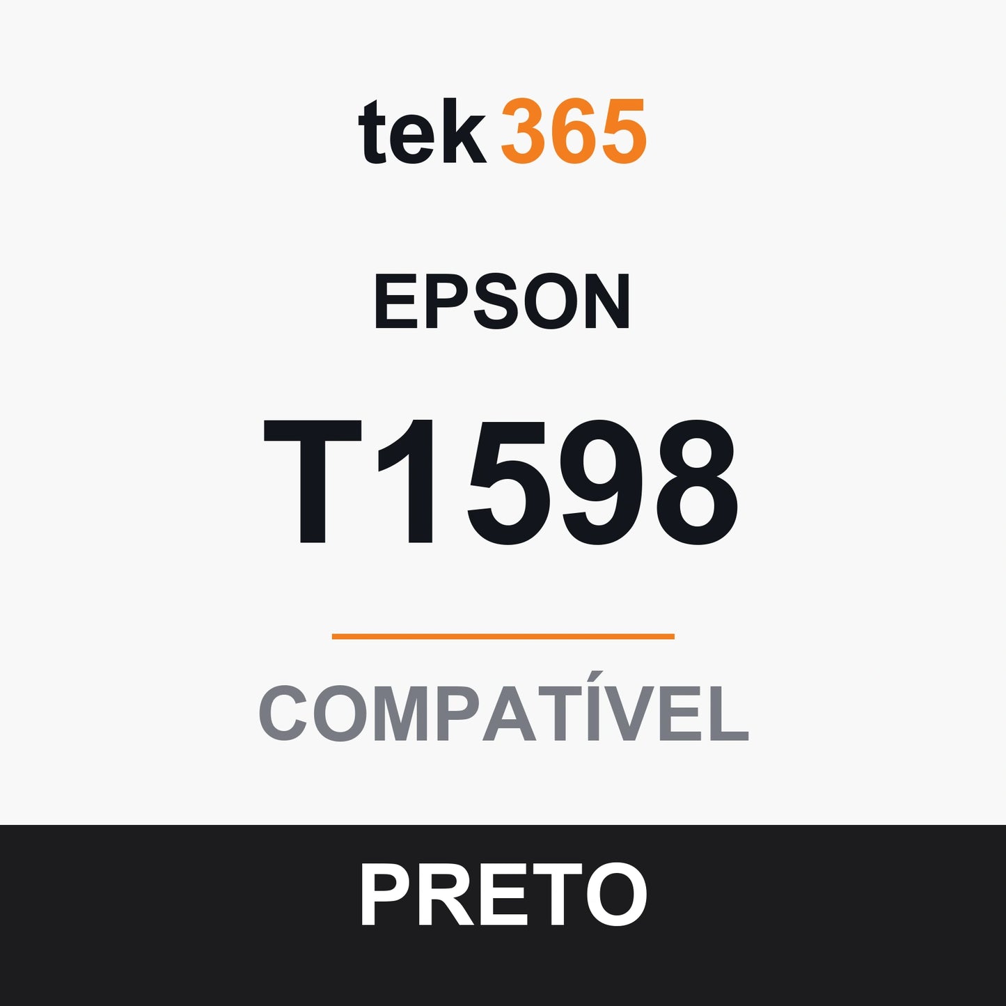 Cartucho de Tinta Compativel Epson T1598-BLACK Preto