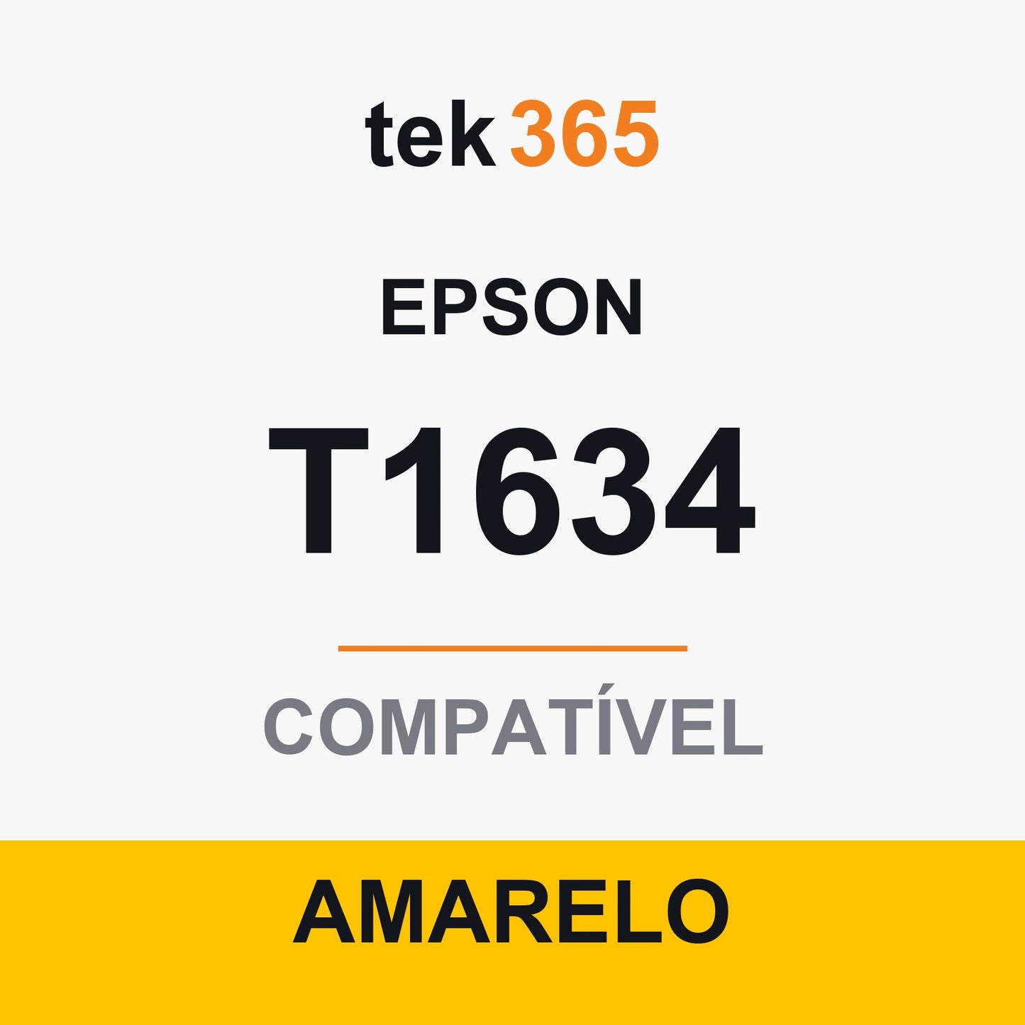 Cartucho de Tinta Compativel Epson T1634-YELLOW Amarelo