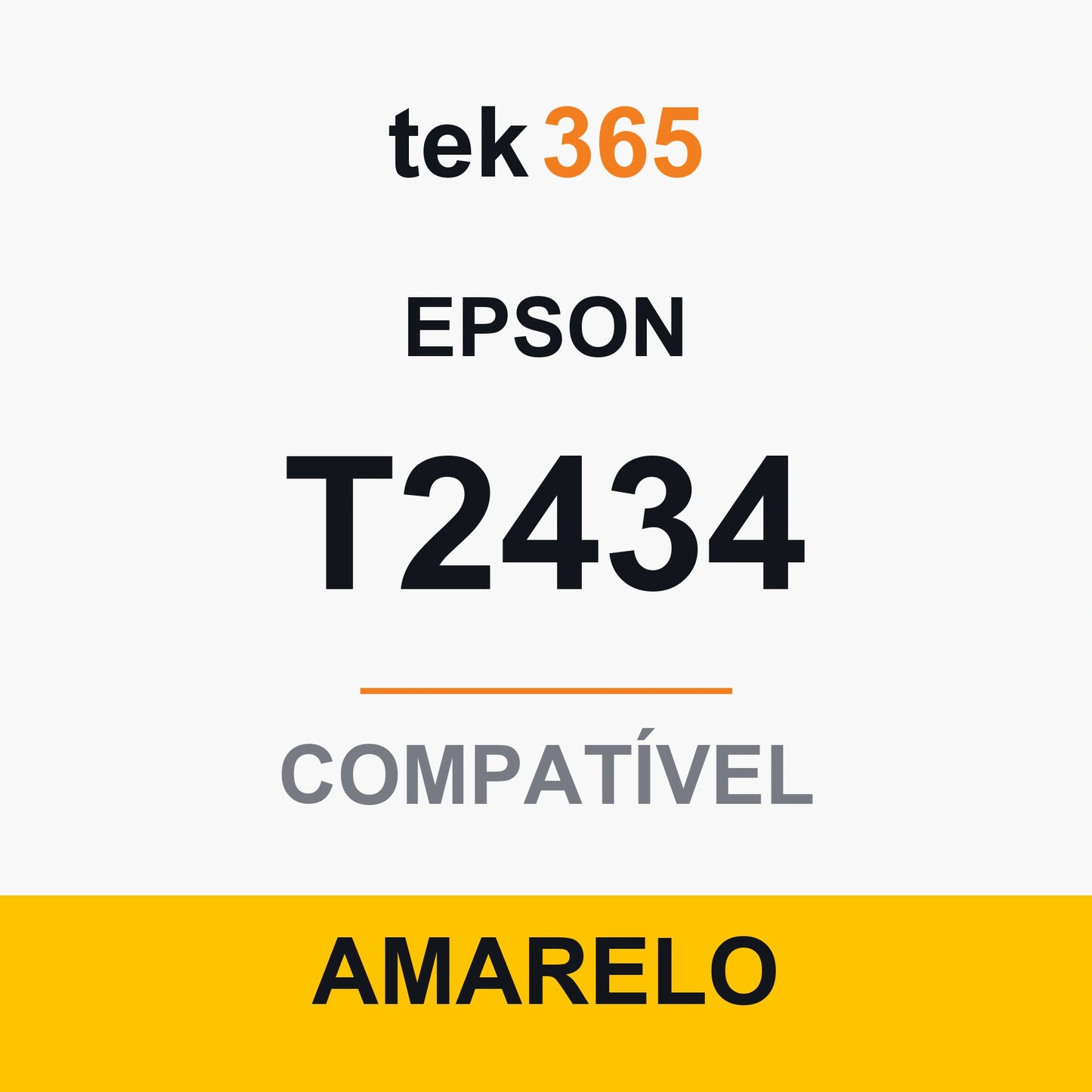Tinteiro compatível Epson T2434/T2424 (24XL) Amarelo