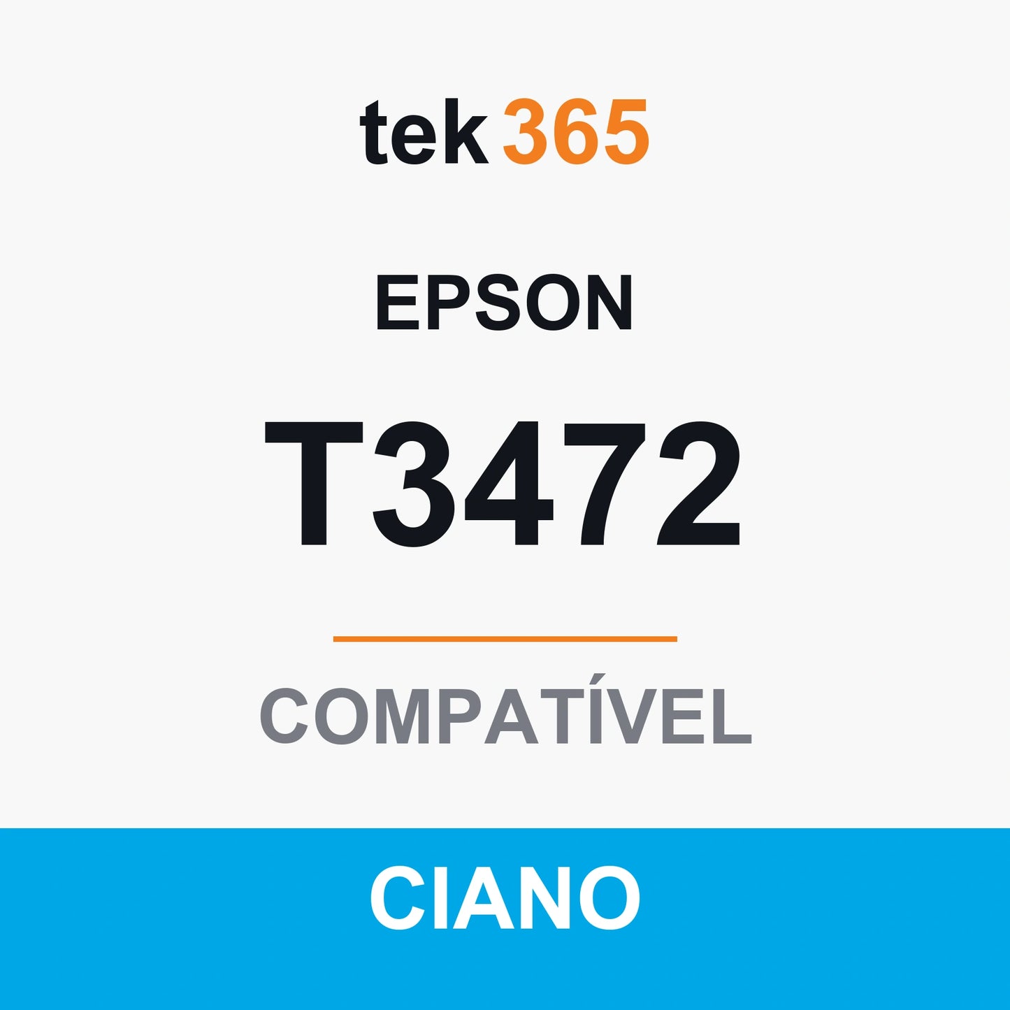 Tinteiro compatível Epson T3472/T3462 (34XL) Ciano