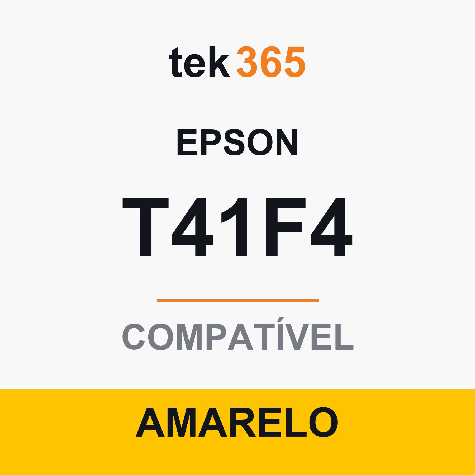 Cartucho de Tinta Compativel Epson T41F4-YELLOW Amarelo