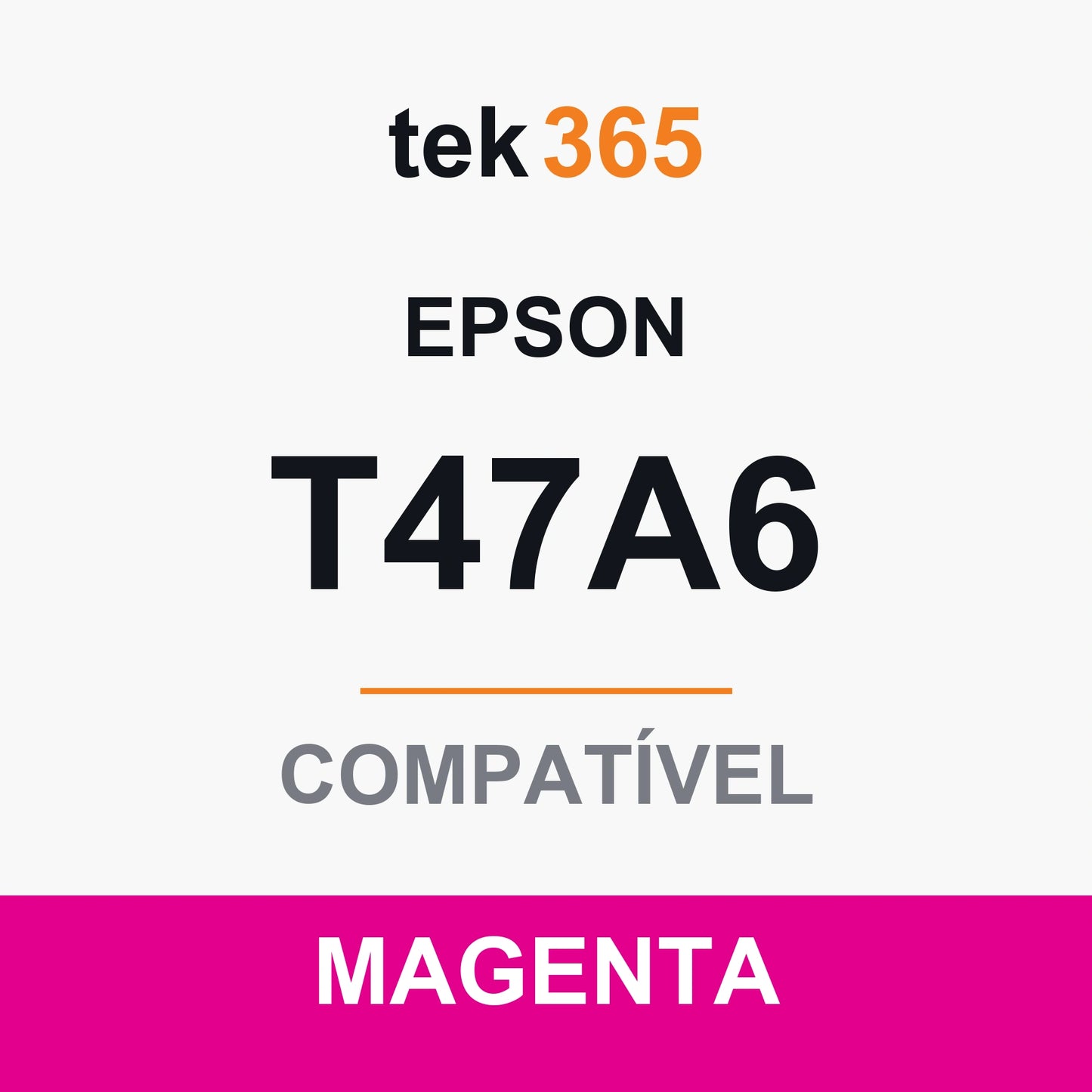 Cartucho de tinta compatível Epson T47A6 Magenta Light Vivido Magenta Claro Vívido