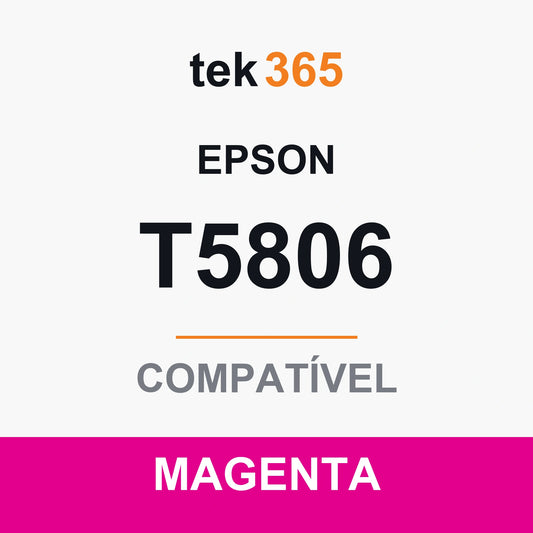 Cartucho de tinta compatível Epson T5806 Magenta Claro