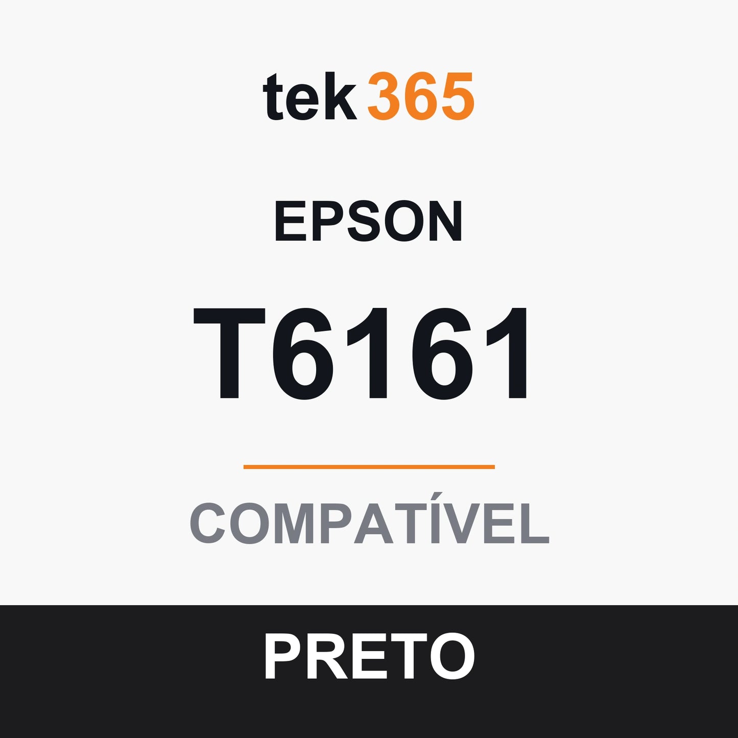 Cartucho de Tinta Compativel Epson T6161-BLACK Preto