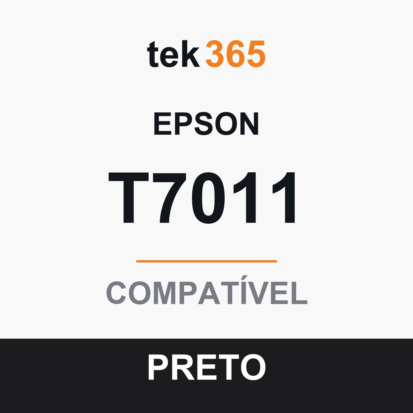Cartucho de Tinta Compativel Epson T7011-BLACK Preto