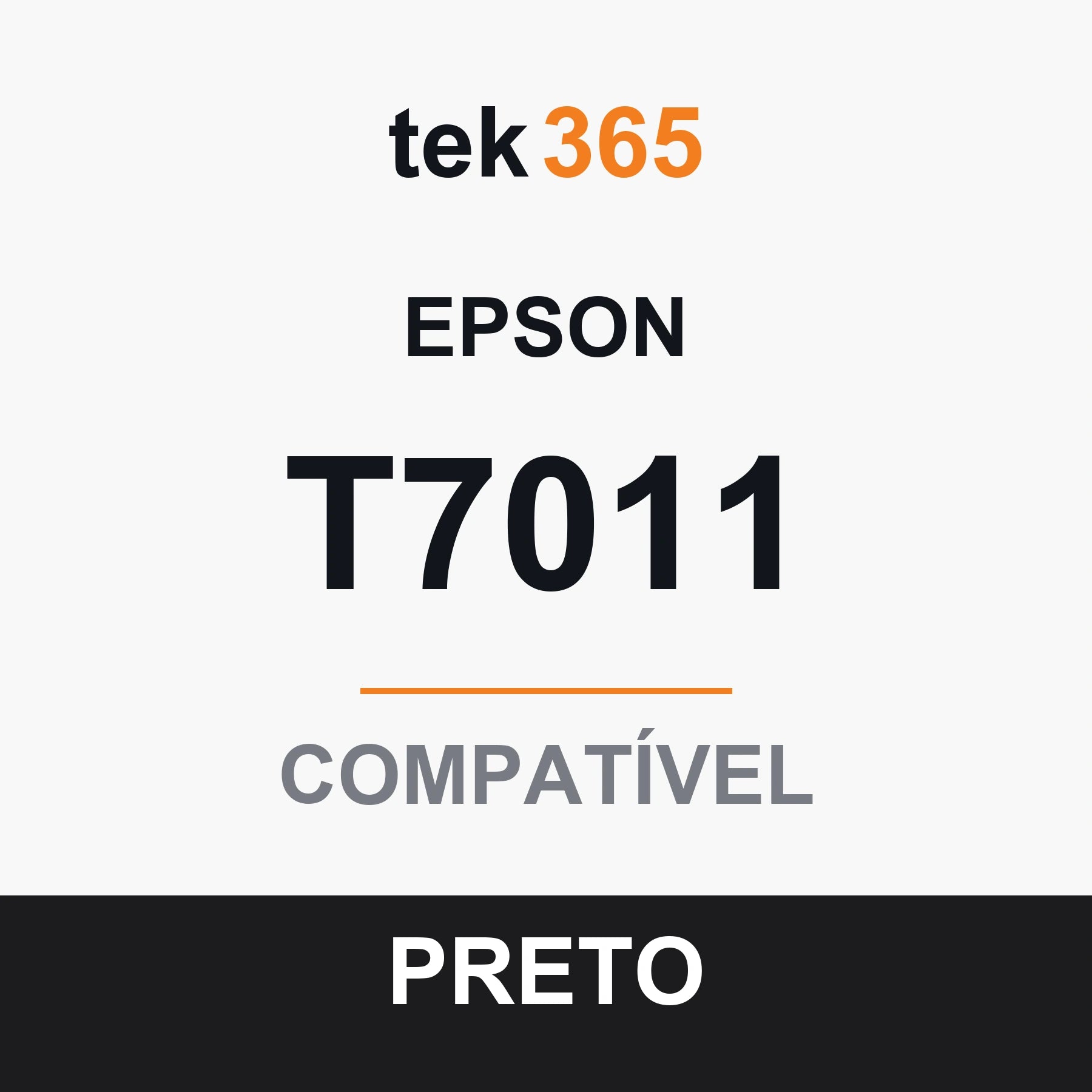 Cartucho de Tinta Compativel Epson T7011-BLACK Preto