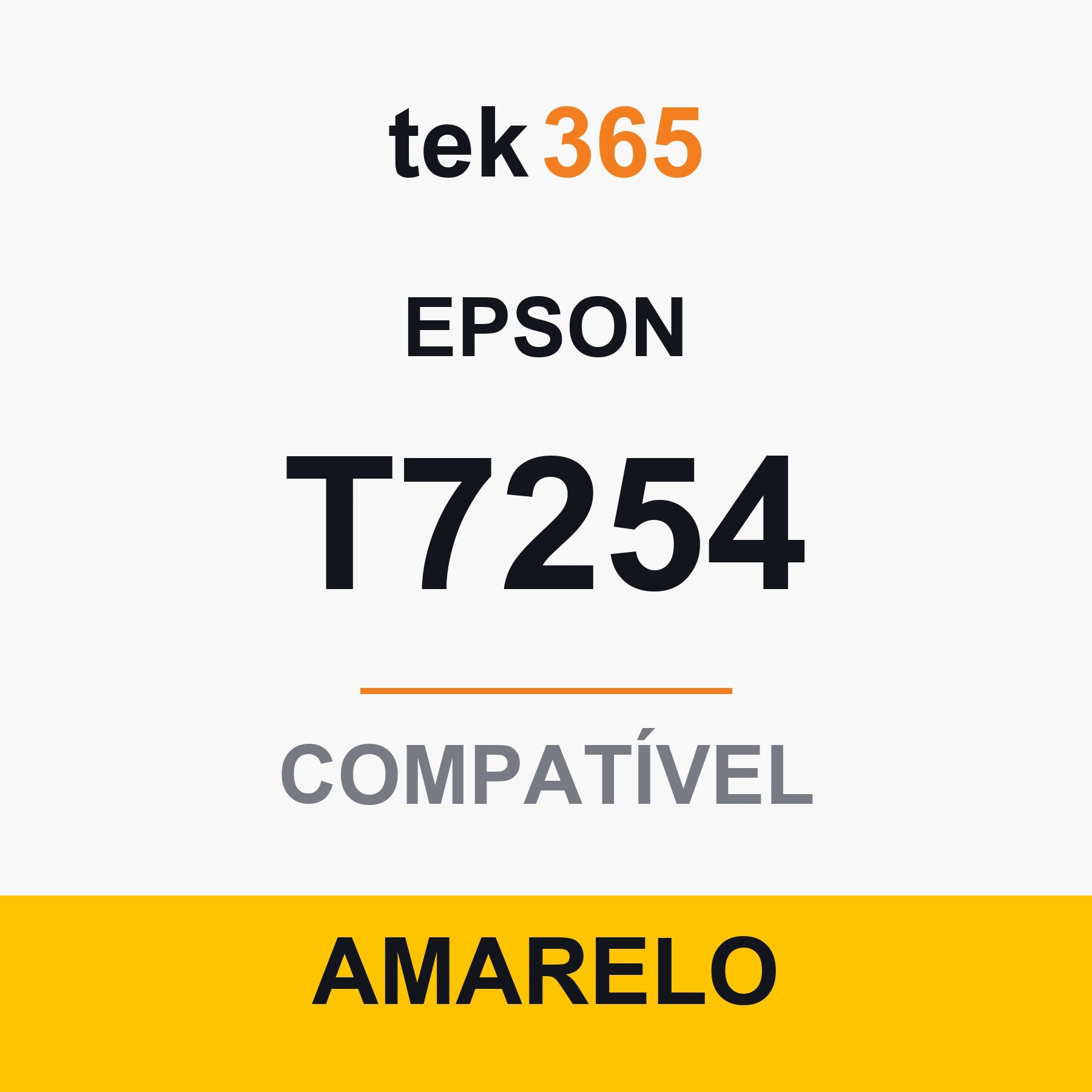Cartucho de Tinta Compativel Epson T7254-YELLOW Amarelo