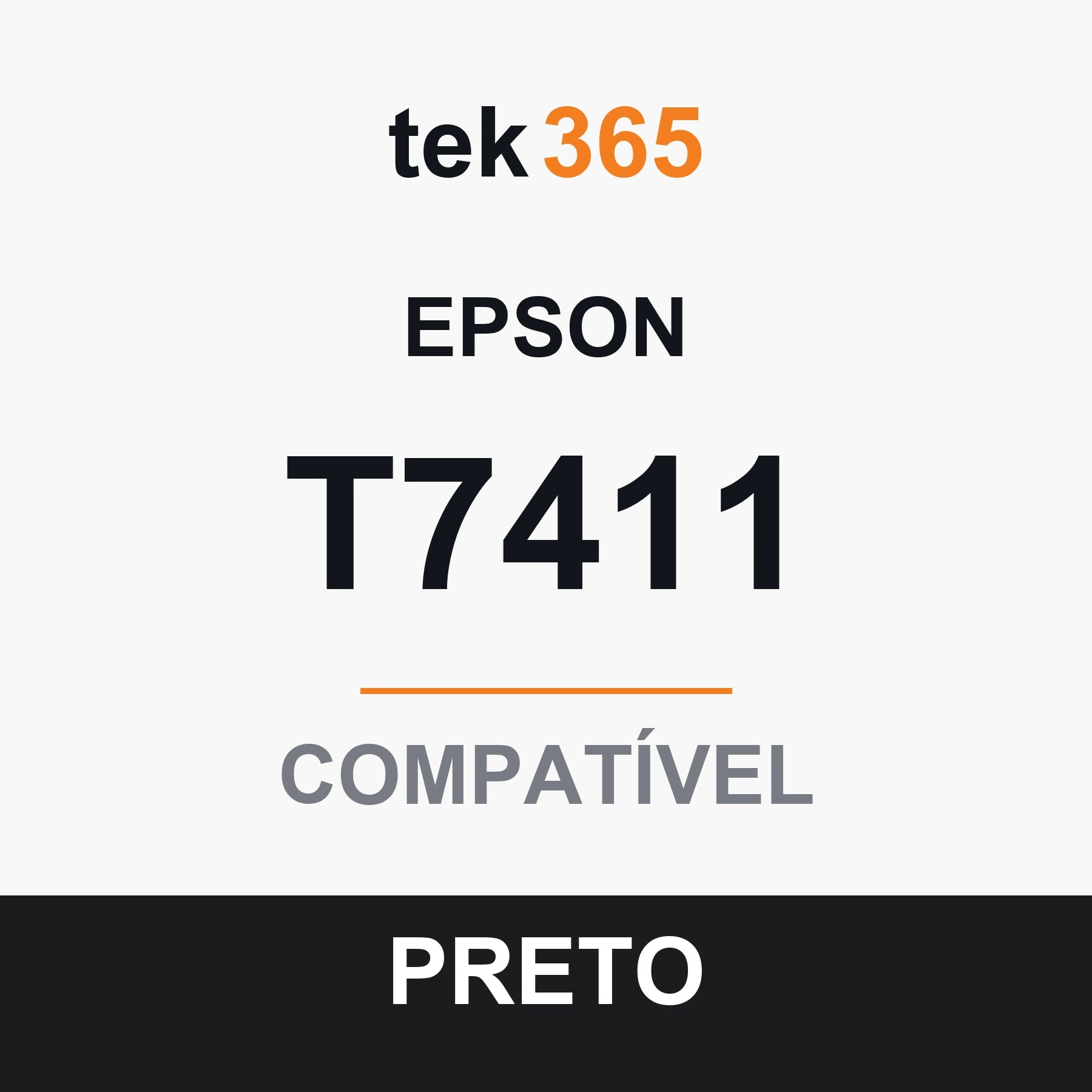 Cartucho de Tinta Compativel Epson T7411-BLACK Preto