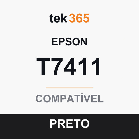 Cartucho de Tinta Compativel Epson T7411-BLACK Preto