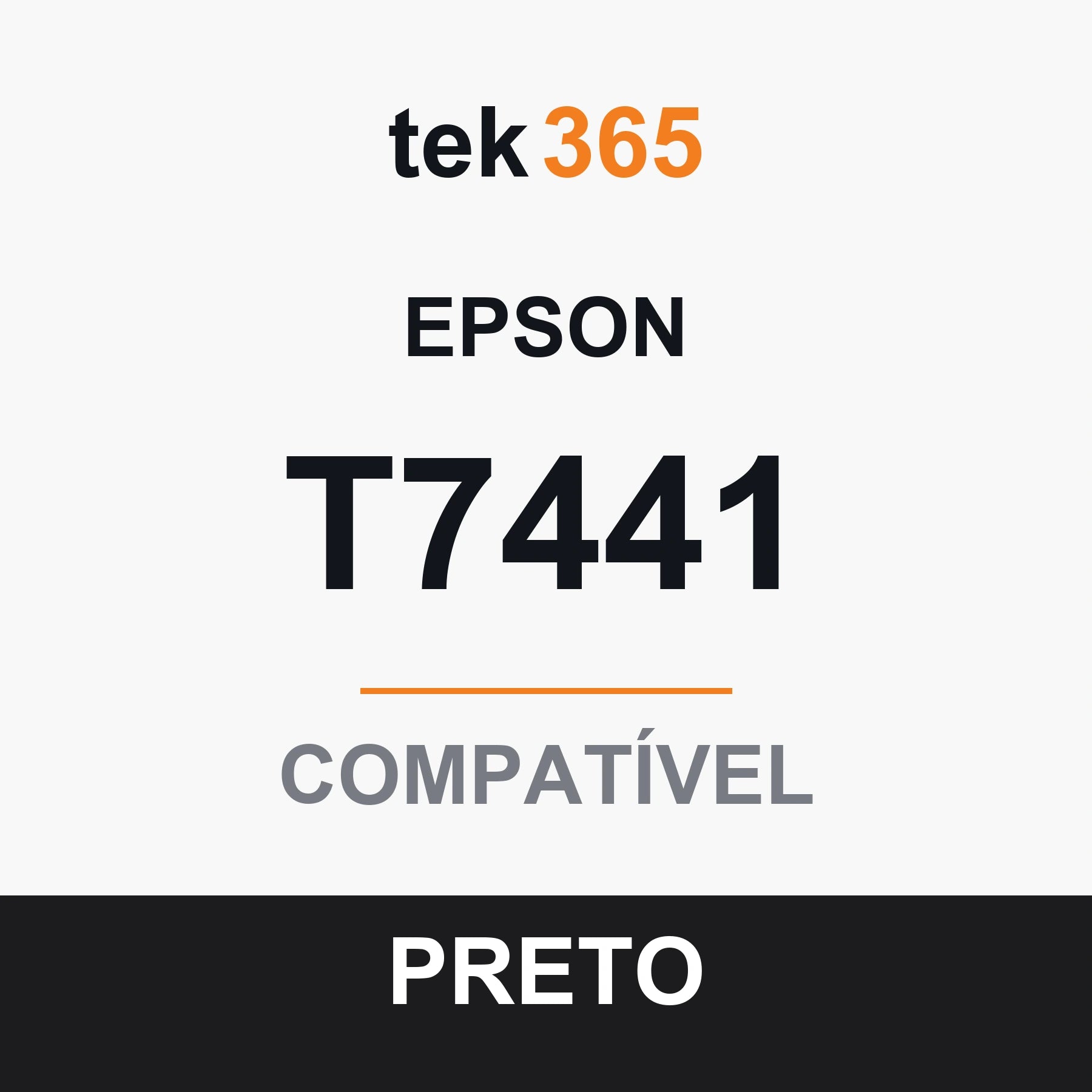 Cartucho de Tinta Compativel Epson T7441-BLACK Preto