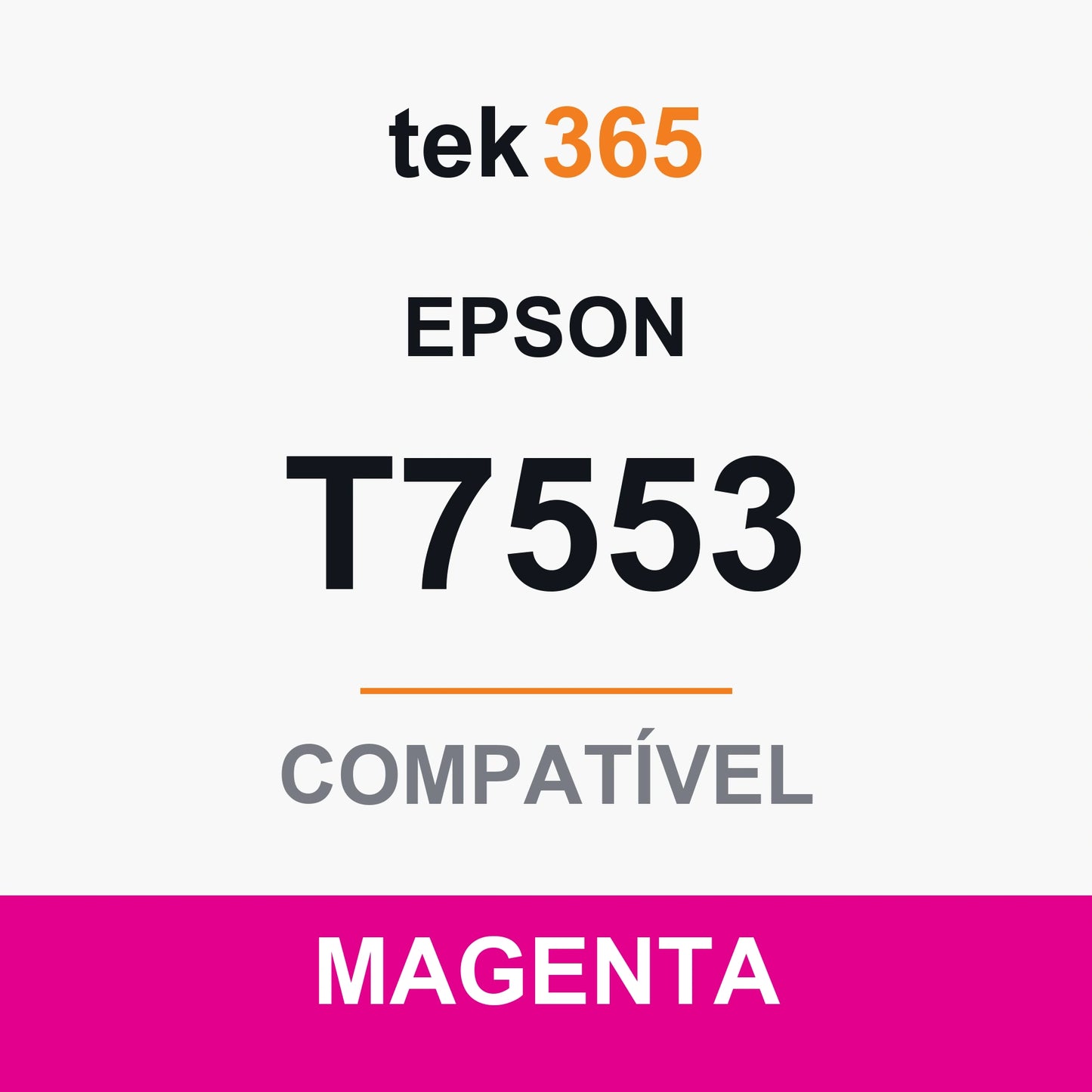 Cartucho de Tinta Compativel Epson T7553-MAGENTA Magenta