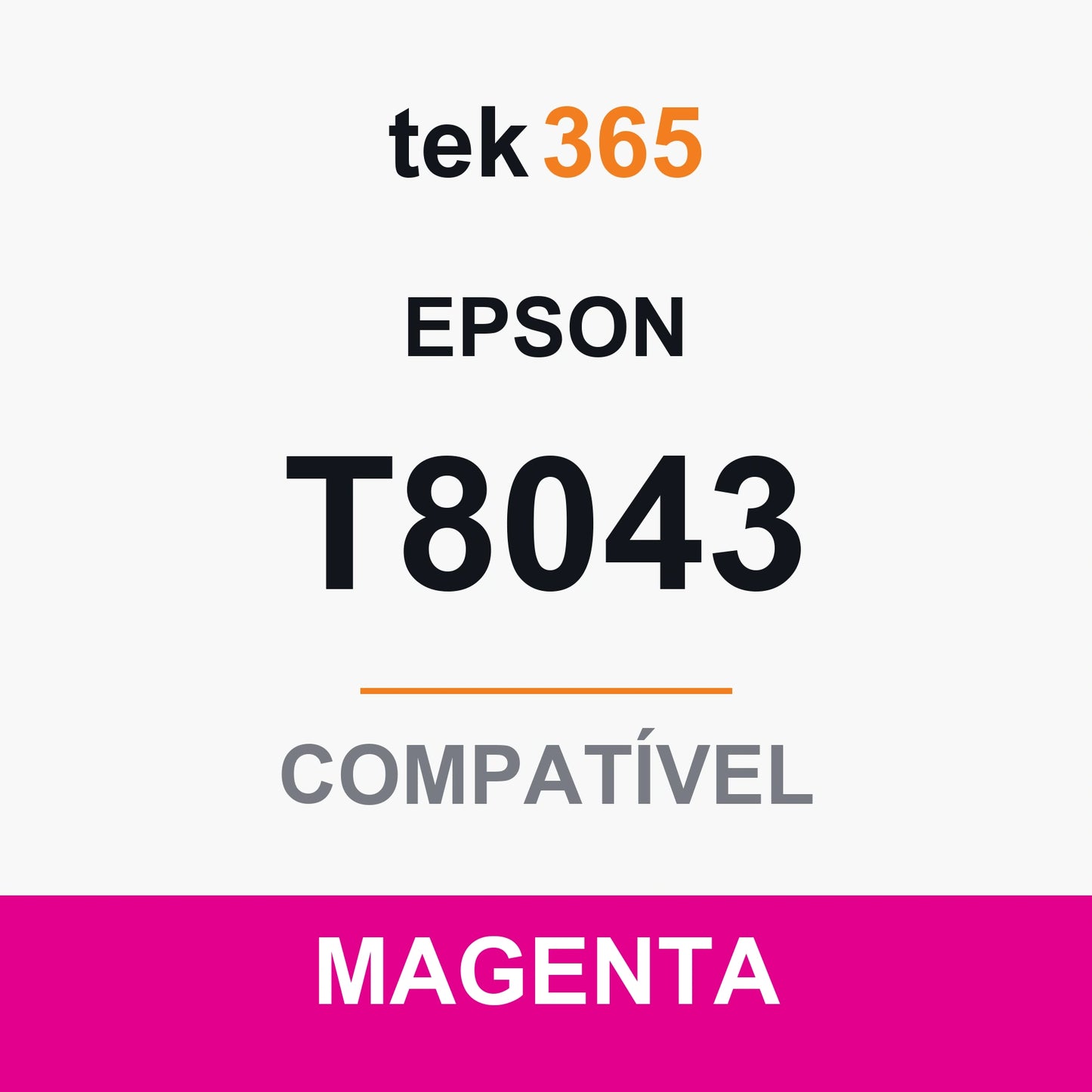 Cartucho de Tinta Compativel Epson T8043-MAGENTA Magenta