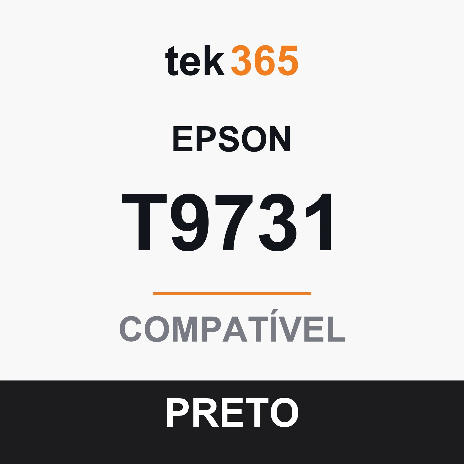 Cartucho de Tinta Compativel Epson T9731-BLACK Preto
