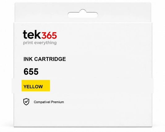 Cartucho de Tinta Compativel HP 655 Amarelo