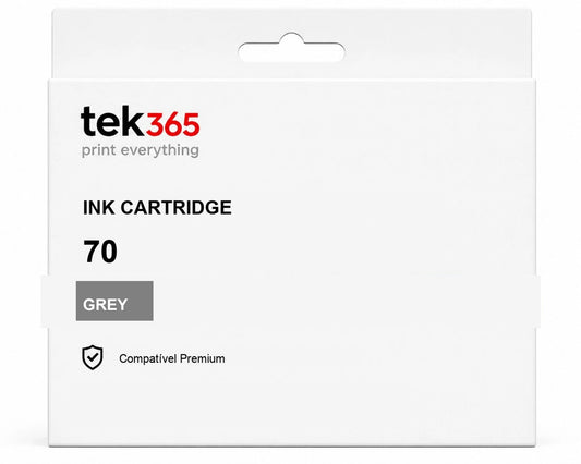 Tinteiro compatível HP 70 Cinzento