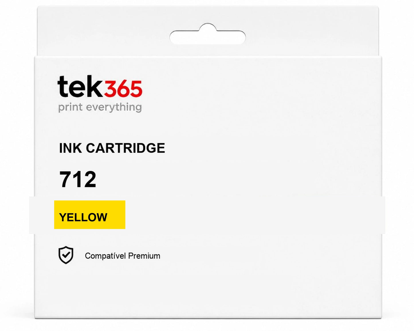 Cartucho de tinta compatível HP 712 Amarelo