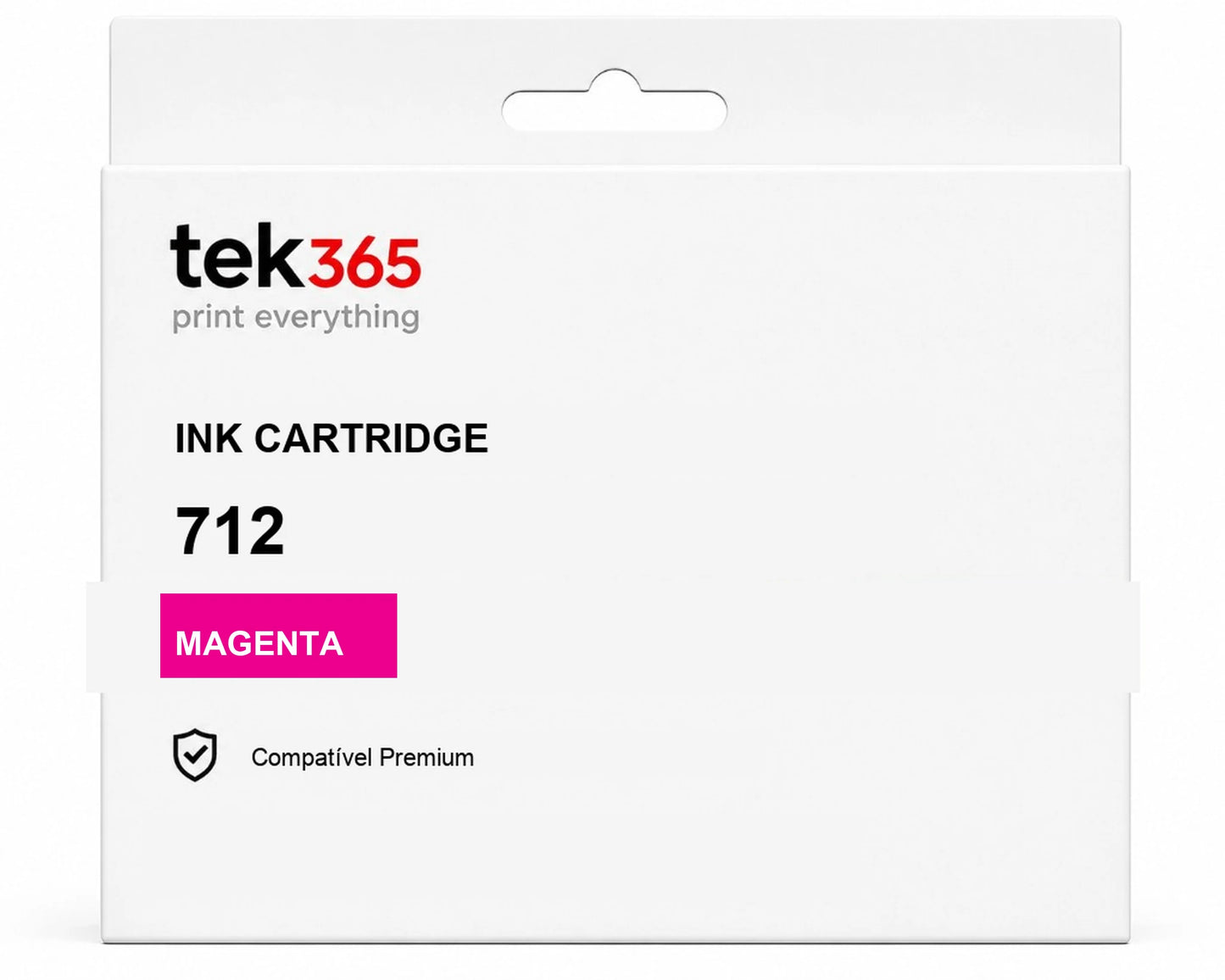 Cartucho de tinta compatível HP 712 Magenta